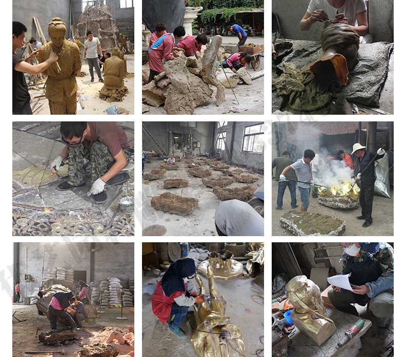 銅雕塑廠家，銅雕塑鑄造流程，銅雕塑定制