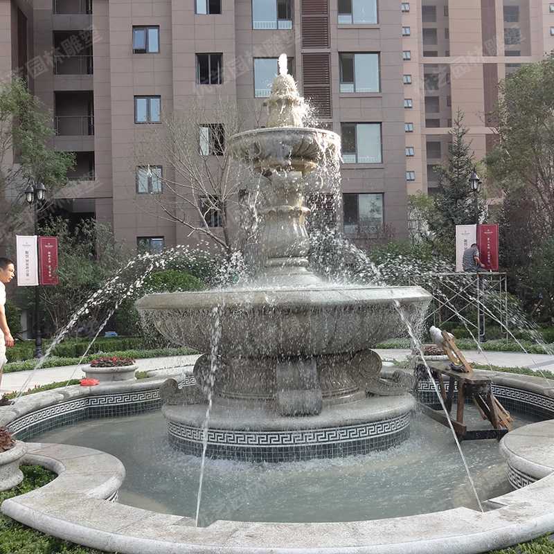 石雕噴泉，花崗巖噴泉，景觀噴泉