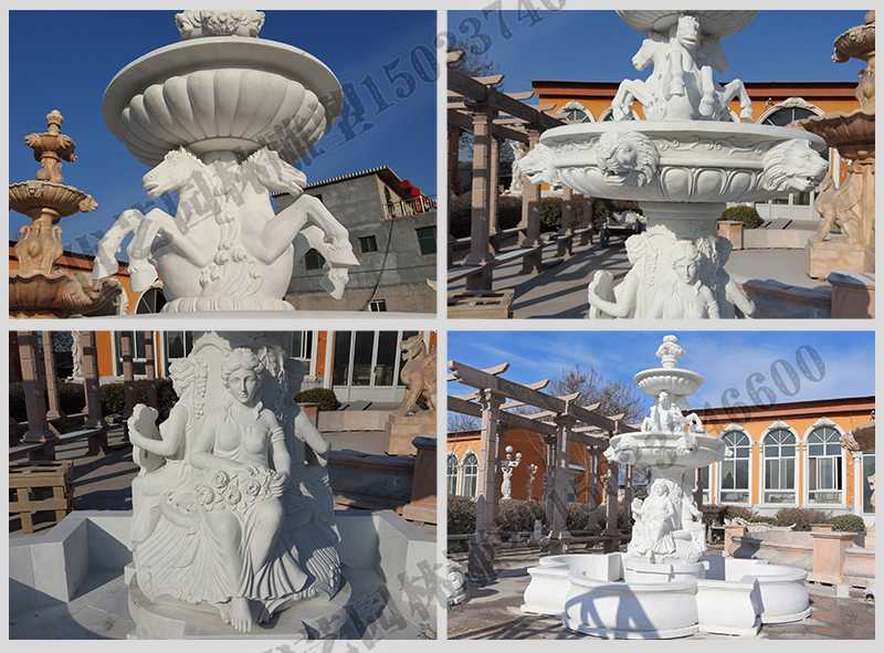大理石噴泉，歐式人物動(dòng)物噴泉，室外景觀噴泉定制