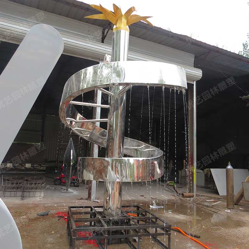 水景噴泉雕塑，不銹鋼雕塑廠家