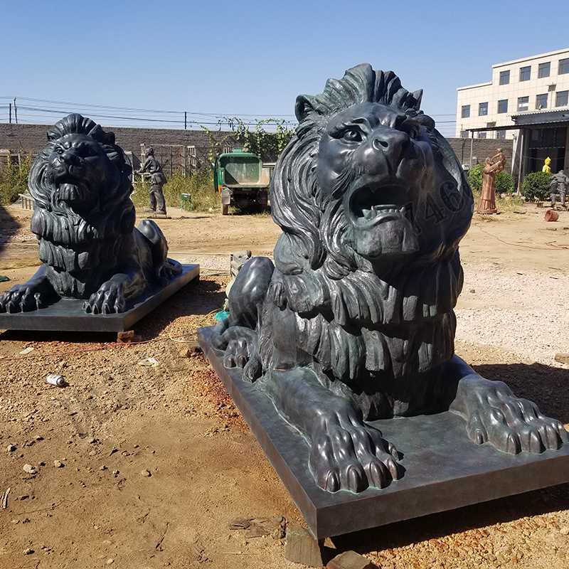 匯豐銅獅子，銅匯豐獅子，銅雕塑廠家，銅獅子廠家